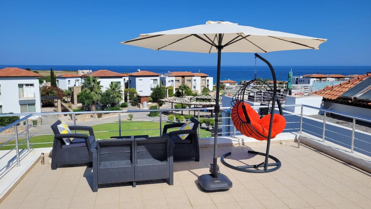 Sea And Mountain View Beachfront Penthouse Yali Exterior foto